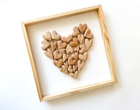 Image 1 of  Natural Hand Cut Heart Collage - Made to Order