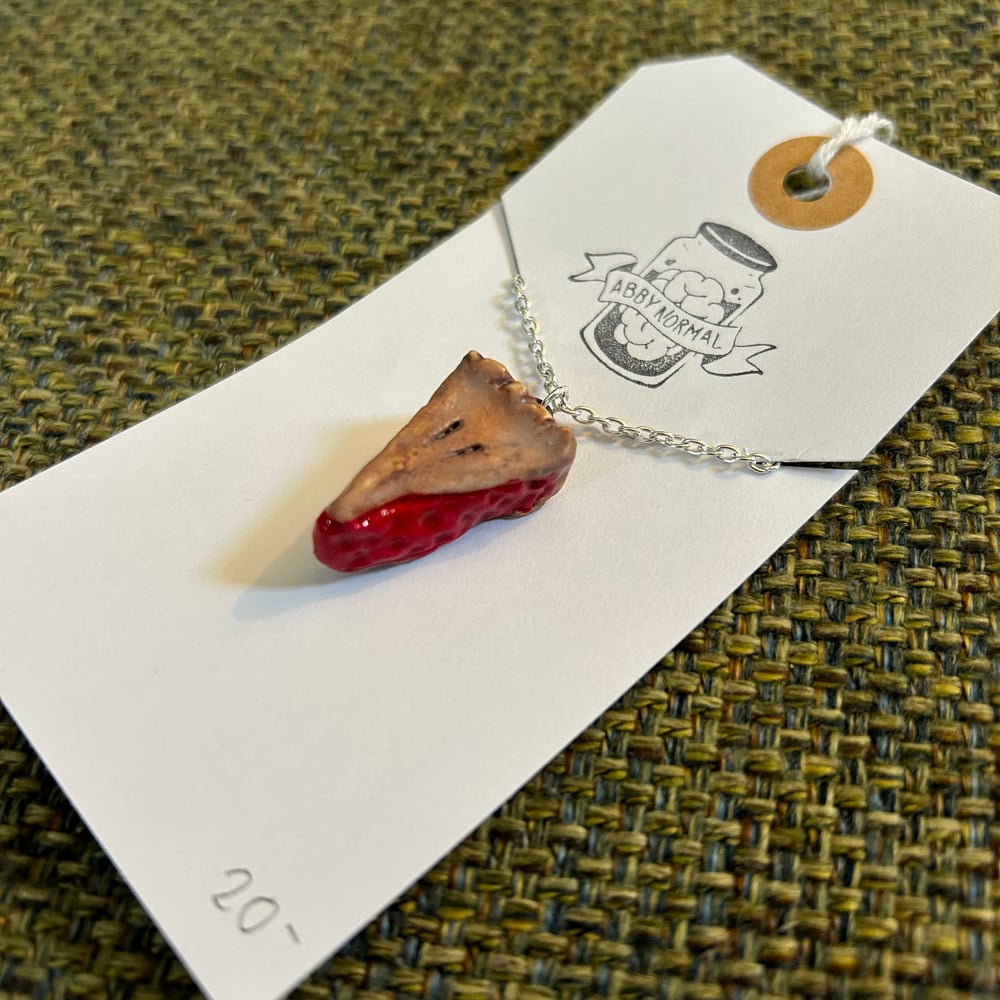 Image of cherry pie necklace 