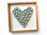 Image 3 of Sage Hand Cut Heart Collage - Made to Order