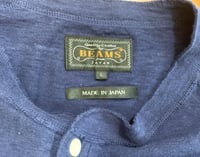 Image 3 of Beams Plus + henley neck shirt, made in Japan, size L (fits M)