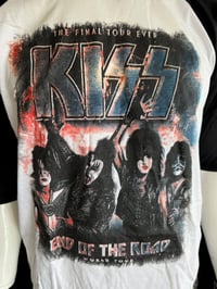 Image 2 of KISS End Of The Road Tour 3/4 Sleeve Style Jersey Gene Simmons Paul Stanley Med.