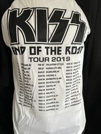 Image 3 of KISS End Of The Road Tour 3/4 Sleeve Style Jersey Gene Simmons Paul Stanley Med.