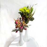 Milk Glass Bud Vases