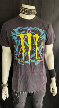 Image 1 of Def Leppard Hysteria styled Monster Energy tour t-shirt in XL