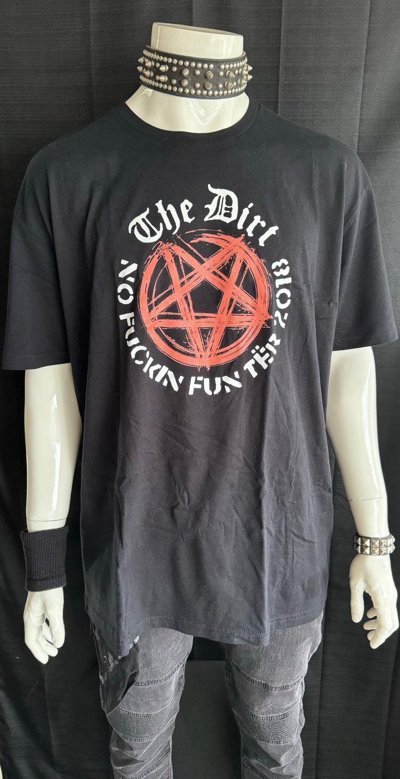 Image of Motley Crue "The Dirt" Men's 'No Fuckin' Fun Ter" Tee from the set. 2018 (2XL) Brand New