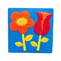 "blossoms" wall hanging, primary
