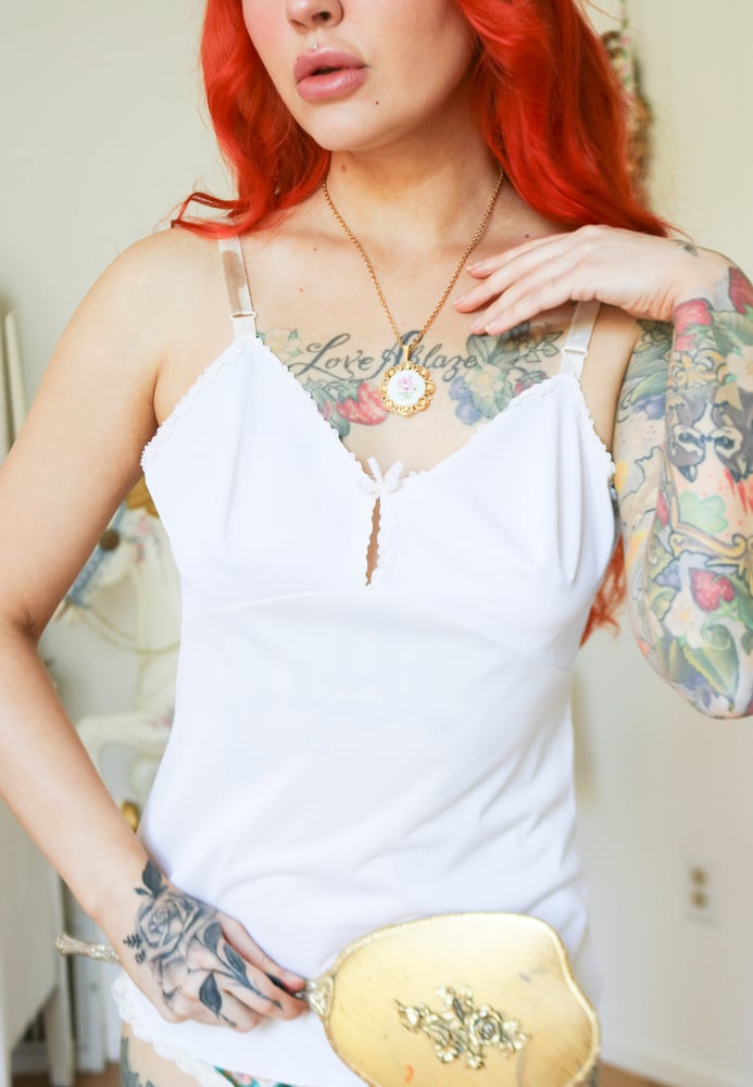 Image of Vintage 1970s Olga Angelic Tank Top (34)