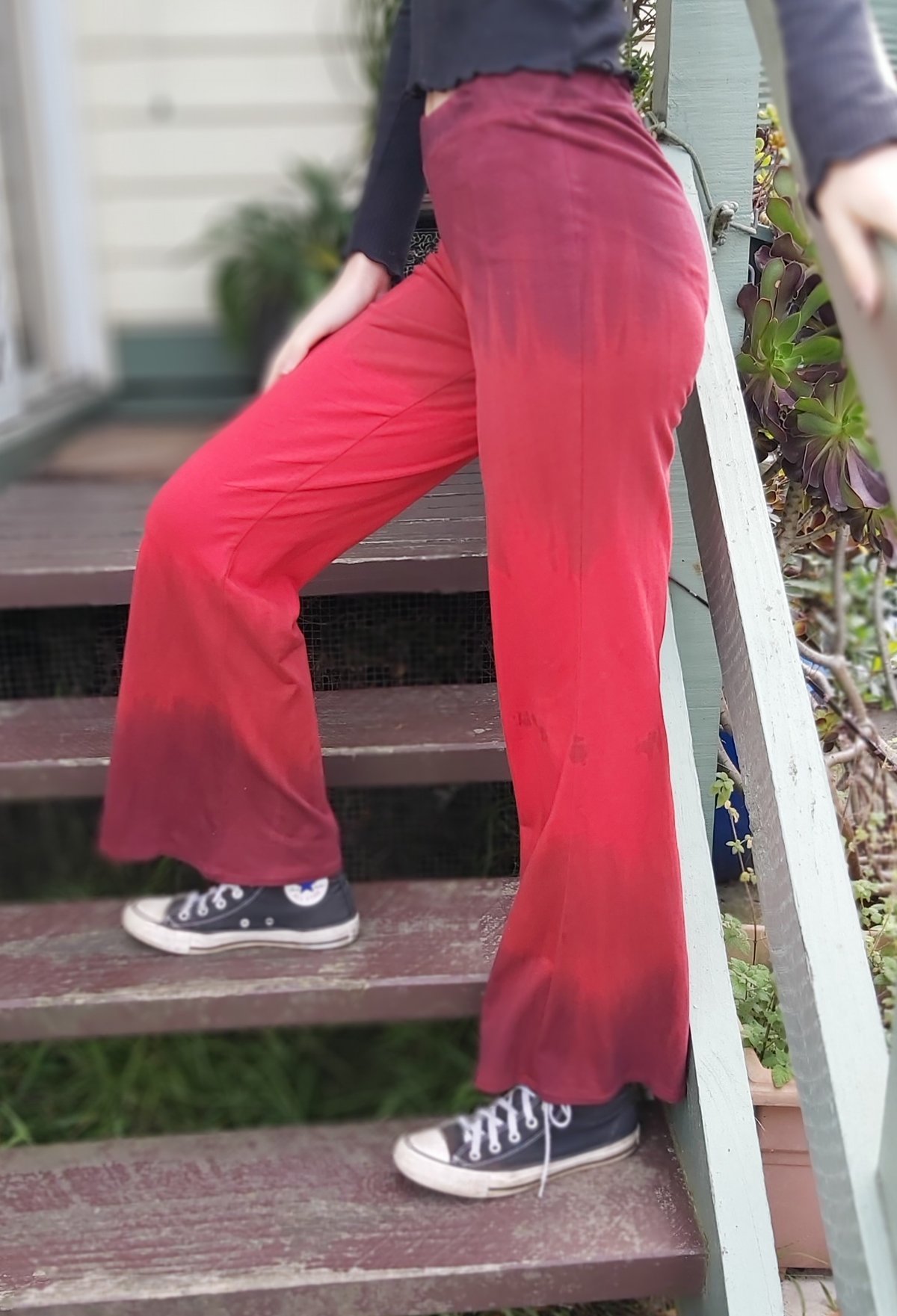 Image of Red Ombre KAT Pants small