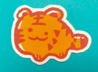 Image 3 of Silly Tiger - Sticker