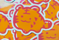 Image 2 of Silly Tiger - Sticker