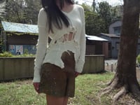 Image 3 of  Dusty  Gold Leather Pants