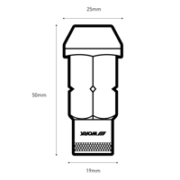 Image 5 of WORK Wheels Emotion RS-R Aluminum Racing Lug Nuts with Lock