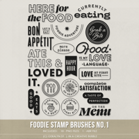 Foodie Stamp Brushes No.1 (Digital)
