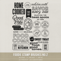 Foodie Stamp Brushes No.2 (Digital)