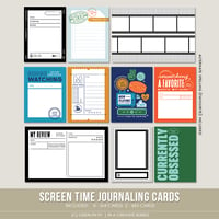 Screen Time Journaling Cards (Digital)