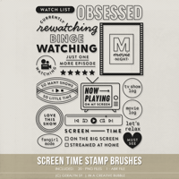 Screen Time Stamp Brushes (Digital)