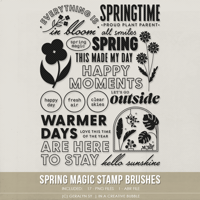 Spring Magic Stamp Brushes (Digital)