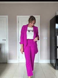Image 3 of Magenta trousers 