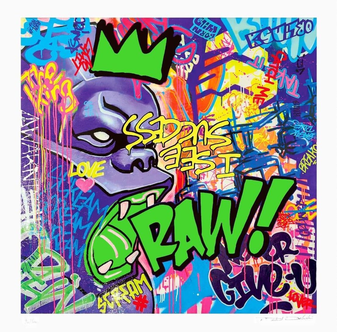 Richard Orlinski - Wild Kong - Bleu métallisé En vente sur