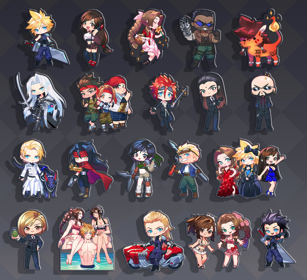 Image of FF7 standees