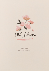 katie leamon - les fleur birthday card