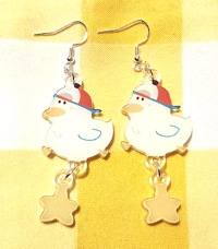 Duck and Star Earrings