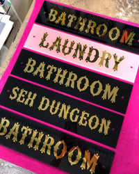 Image 3 of BATHROOM SIGNS