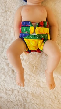 Image 4 of Small doll's Velcro Nappies