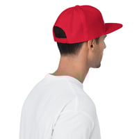 Image 3 of PATRIOT Red and White Snapback Hat from PatriotsCo.com