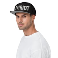 Image 2 of PATRIOT B&W Snapback Hat from PatriotsCo.com