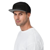 Image 2 of PATRIOT Black on Black Snapback Hat from PatriotsCo.com