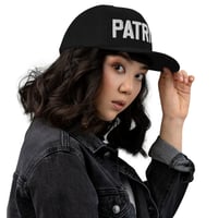 Image 10 of PATRIOT White on Black Richardson 112 Mesh Trucker Cap from PatriotsCo