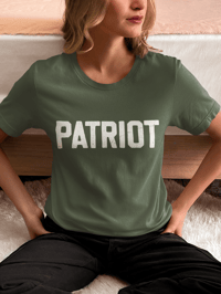 Image 1 of PATRIOTS Distressed Unisex t-shirt from PatriotsCo.com