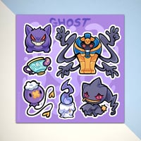 Image 5 of Pokemon Types Sticker Sheets