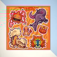 Image 3 of Pokemon Types Sticker Sheets