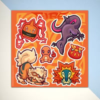 Image 3 of Pokemon Types Sticker Sheets