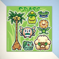 Image 2 of Pokemon Types Sticker Sheets