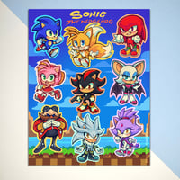 Sonic the Hedgehog Sticker Sheet