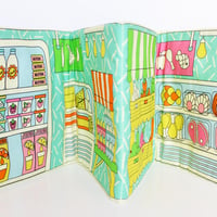 Image 3 of Patty and Peggy's Supermarket Book cut and Sew Panel