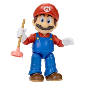 Super Mario Bros. Movie Mario (w/ Plunger) 5" Action Figure