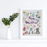 Image 1 of Stay Pawsitive! Original artwork