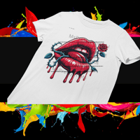 Image 4 of Kissing Lips Tshirt & Tank Tops