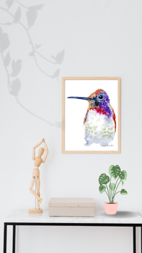 Image 6 of Fiery Hummingbird-Poster Print