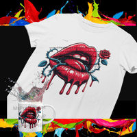 Image 12 of Kissing Lips Tshirt & Tank Tops