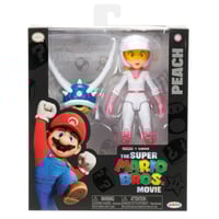 Image 1 of Super Mario Bros. Movie Motorcycle Princess Peach (w/ Spiky Blue Shell) 5" Action Figure