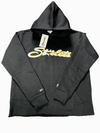 Image 1 of Black Unisex LOGO CHENILLE HOODIE / SWEATS