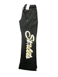 Image 3 of Black Unisex LOGO CHENILLE HOODIE / SWEATS
