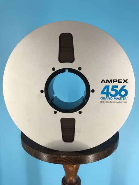 Image of Ampex 456 2" x 2500' High Bias Reel Tape On 10.5" Reel in Box One Pass
