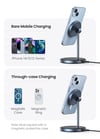 Magnetic Wireless Charger Stand 20W Max 2-in-1 For iPhone 12 13 14 15 Pro Max Airbods Fast Charge  