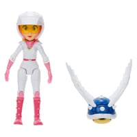 Image 3 of Super Mario Bros. Movie Motorcycle Princess Peach (w/ Spiky Blue Shell) 5" Action Figure